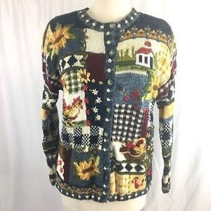 Tiara International Sunflower Cardigan